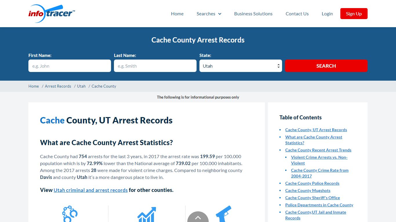 Cache County, UT Arrests, Mugshots & Jail Records - InfoTracer